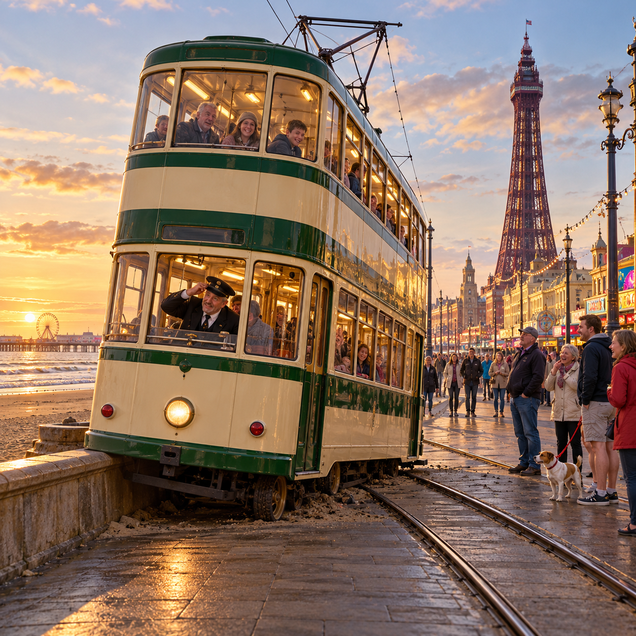 Blackpool Tram's Seaside Detour