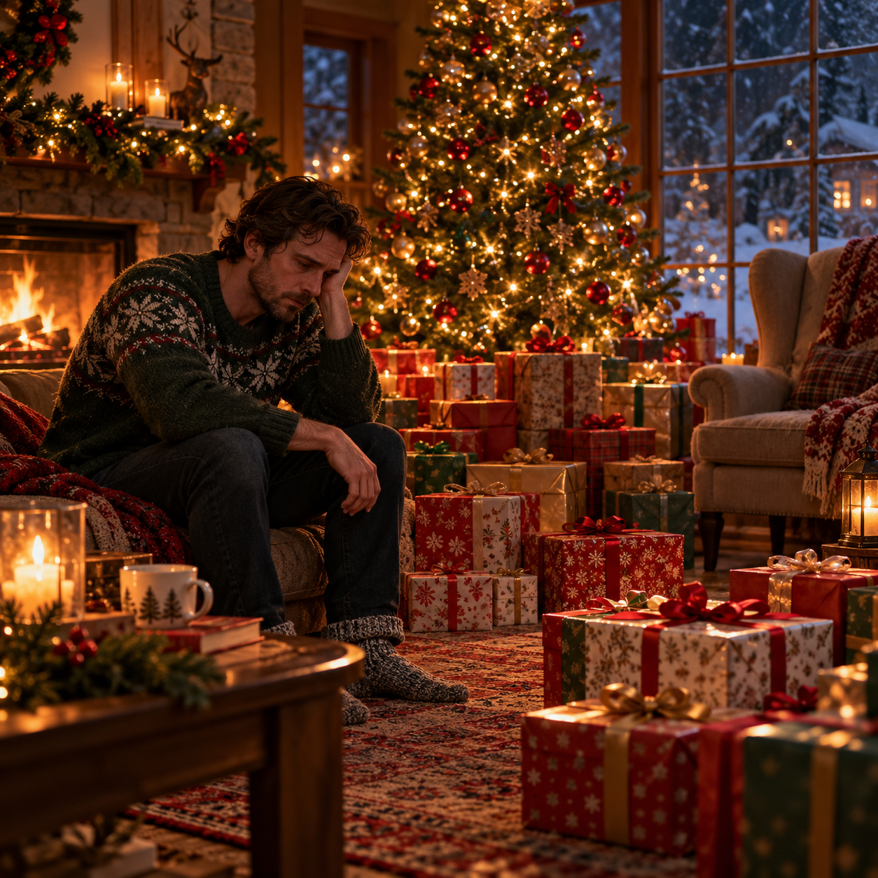 Lonely Christmas Among Unopened Gifts